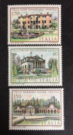 1980 - Italia - Ville Venete : Villa Barbaro - Villa Foscarini - Villa Godi Valmarana - Tre Valori Bordo Foglio - Nuovi - 1971-80: Nieuw/plakker