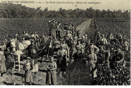 Les Vins De Touraine - La Borde (Joué-lez-Tours) - Retour Des Vendangeurs - CPR Cartes D'Autrefois - Vigne