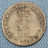 Nassau • 1 Kreuzer 1861 • Adolph • German States • Silberkreuzer = 1/60 Gulden • [24-855] - Groschen & Andere Kleinmünzen