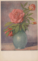 FLOWERS Vintage Ansichtskarte Postkarte CPSMPF #PKG018.A - Fiori