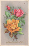 FLOWERS Vintage Ansichtskarte Postkarte CPA #PKE615.A - Fiori