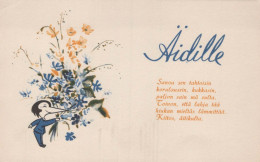 FLOWERS Vintage Postcard CPA #PKE606.A - Fiori