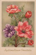 FLOWERS Vintage Postcard CPA #PKE576.A - Fleurs