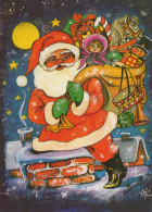 WEIHNACHTSMANN SANTA CLAUS WEIHNACHTSFERIEN Vintage Postkarte CPSM #PAK953.DE - Santa Claus