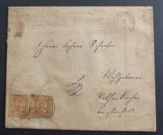 Brief Thurn Und Taxis Schlüchtern 1862 Nach Rothenkirchen  #cov5776 - Briefe U. Dokumente