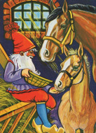 PAPÁ NOEL Feliz Año Navidad Vintage Tarjeta Postal CPSM #PBL208.ES - Santa Claus