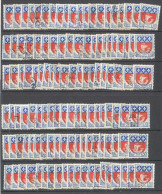 Yvert  1364 B - Blason - Paris - Lot  De 120 Timbres Oblitérés - à étudier - Used Stamps