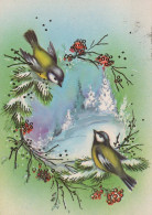 PÁJARO Animales Vintage Tarjeta Postal CPSM #PAM959.ES - Oiseaux