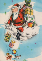 PAPÁ NOEL NAVIDAD Fiesta Vintage Tarjeta Postal CPSM #PAJ629.ES - Santa Claus