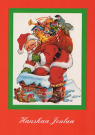 PAPÁ NOEL NAVIDAD Fiesta Vintage Tarjeta Postal CPSM #PAJ768.ES - Santa Claus