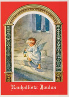 ÁNGEL NAVIDAD Vintage Tarjeta Postal CPSM #PAJ361.ES - Anges