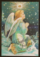 ÁNGEL NAVIDAD Vintage Tarjeta Postal CPSM #PAJ301.ES - Angels