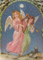 ÁNGEL NAVIDAD Vintage Tarjeta Postal CPSM #PAH604.ES - Angels