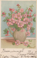FLOWERS Vintage Ansichtskarte Postkarte CPA #PKE709.DE - Flowers