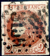 060524 BORDEAUX N°40B Rouge Brique Foncé Coté 1700€ 4 Marges, Pas De Clair - 1870 Ausgabe Bordeaux