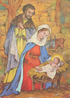 Vierge Marie Madone Bébé JÉSUS Noël Religion Vintage Carte Postale CPSM #PBB930.FR - Maagd Maria En Madonnas