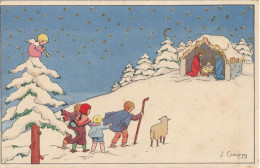 Natale  ,  L'arrivo Dei Pastorelli  -  Illustr.  Gouppy - Other & Unclassified