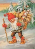 PÈRE NOËL NOËL Fêtes Voeux Vintage Carte Postale CPSM #PAK952.FR - Santa Claus