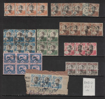 Indochine 1922 à 1941 - Kouang-Tcheou 1918 - Bandes Et Blocs Oblitérés - Annamite - Used Stamps