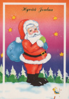 PÈRE NOËL NOËL Fêtes Voeux Vintage Carte Postale CPSM #PAJ559.FR - Santa Claus