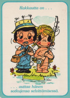 NIÑOS HUMOR Vintage Tarjeta Postal CPSM #PBV432.ES - Humorous Cards