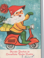 SANTA CLAUS Happy New Year Christmas Vintage Postcard CPSM #PBL141.GB - Santa Claus