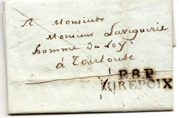 Ariège - LAC (06/06/1816) En Port-payé  P8P/MIREPOIX - 1801-1848: Vorläufer XIX