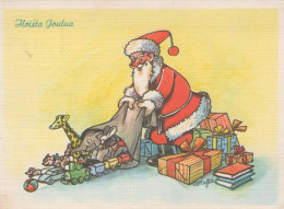 SANTA CLAUS Happy New Year Christmas Vintage Postcard CPSM #PBB220.GB - Santa Claus