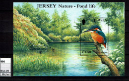 Jersey - 2001 - MNH - Fauna - Pond Life, Faune Aquatique, Martin-pêcheur - Ijsvogel - Kingfisher - Jersey