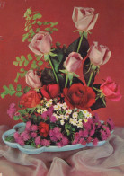 FLOWERS Vintage Postcard CPSM #PAS606.GB - Fleurs