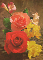 FLOWERS Vintage Postcard CPSM #PAS063.GB - Flowers