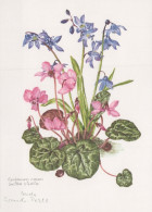 FLOWERS Vintage Postcard CPSM #PAR342.GB - Flowers