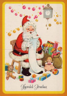SANTA CLAUS CHRISTMAS Holidays Vintage Postcard CPSM #PAK804.GB - Santa Claus