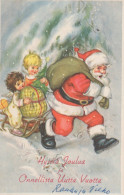 SANTA CLAUS CHRISTMAS Holidays Vintage Postcard CPSMPF #PAJ424.GB - Santa Claus