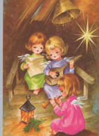 ANGEL CHRISTMAS Holidays Vintage Postcard CPSM #PAG970.GB - Angels