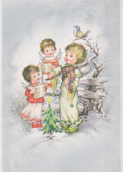 ANGEL CHRISTMAS Holidays Vintage Postcard CPSM #PAH481.GB - Angels