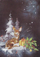 Bonne Année Noël LENTICULAR 3D Vintage Carte Postale CPSM #PAZ064.FR - Neujahr