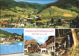 71935198 Simonswald Panorama Schwimmbad Gasthaus Zum Hirschen Wasserrad Simonswa - Sonstige & Ohne Zuordnung