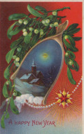 Bonne Année Noël Vintage Carte Postale CPSMPF #PKG191.FR - Neujahr
