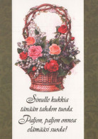 FLEURS Vintage Carte Postale CPSM #PBZ592.FR - Flowers