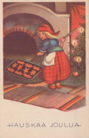 Bonne Année Noël ENFANTS Vintage Carte Postale CPSMPF #PKD262.FR - Neujahr