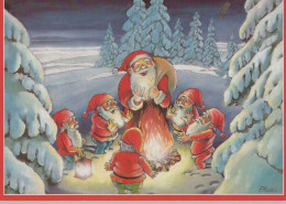 Buon Anno Natale GNOME Vintage Cartolina CPSM #PBL800.IT - Nouvel An