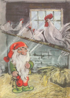 BABBO NATALE Buon Anno Natale Vintage Cartolina CPSM #PBL211.IT - Santa Claus