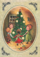 Buon Anno Natale BAMBINO Vintage Cartolina CPSM #PAY091.IT - Nouvel An