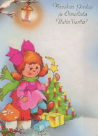 Buon Anno Natale BAMBINO Vintage Cartolina CPSM #PAU166.IT - Nouvel An
