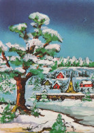 Buon Anno Natale Vintage Cartolina CPSM #PAT232.IT - Nieuwjaar