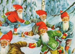 Buon Anno Natale GNOME Vintage Cartolina CPSM #PAT297.IT - Nieuwjaar