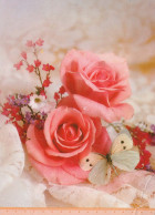FIORI Vintage Cartolina CPSM #PAS067.IT - Flowers