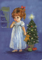 Buon Anno Natale BAMBINO Vintage Cartolina CPSM #PAS860.IT - Nouvel An