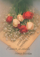 FIORI Vintage Cartolina CPSM #PAR766.IT - Flowers